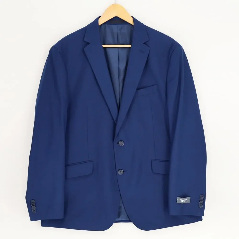 Kenneth Cole Reaction Men's Blue Techni-Cole Slim Formal Suit Blazer Size 46R